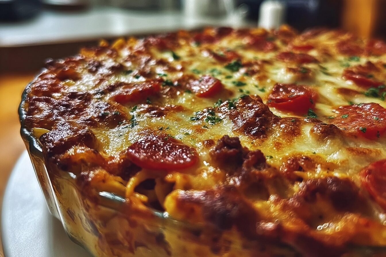 Hearty Pizza Casserole Pie