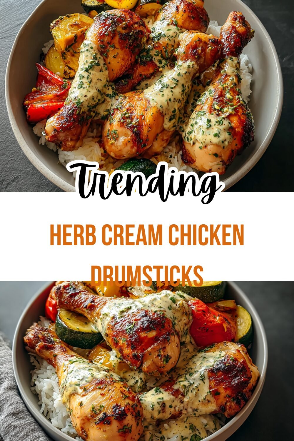Herb Cream Chicken Drumsticks