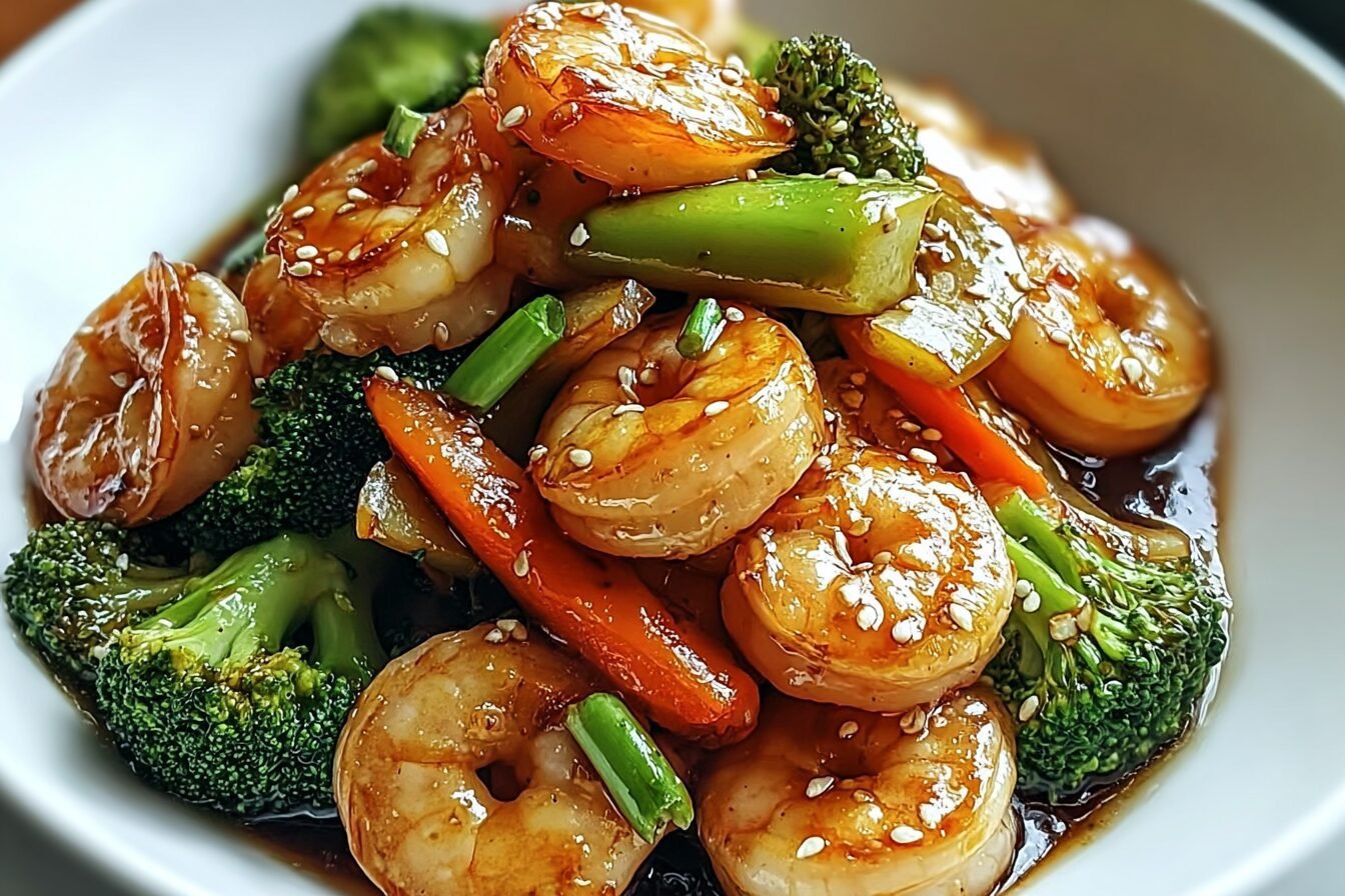 Honey Garlic Shrimp Stir Fry