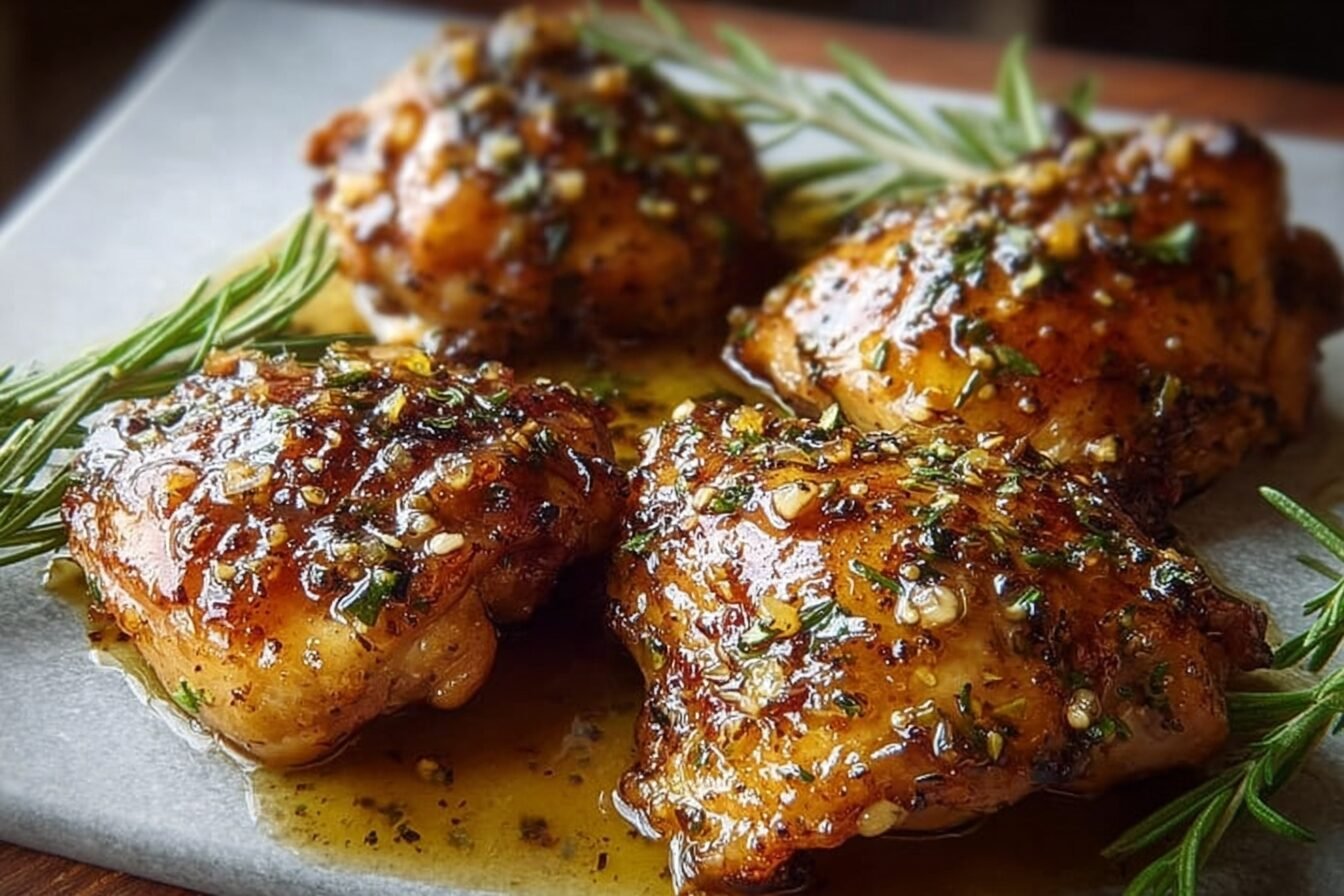 Honey Glazed Chicken Thighs