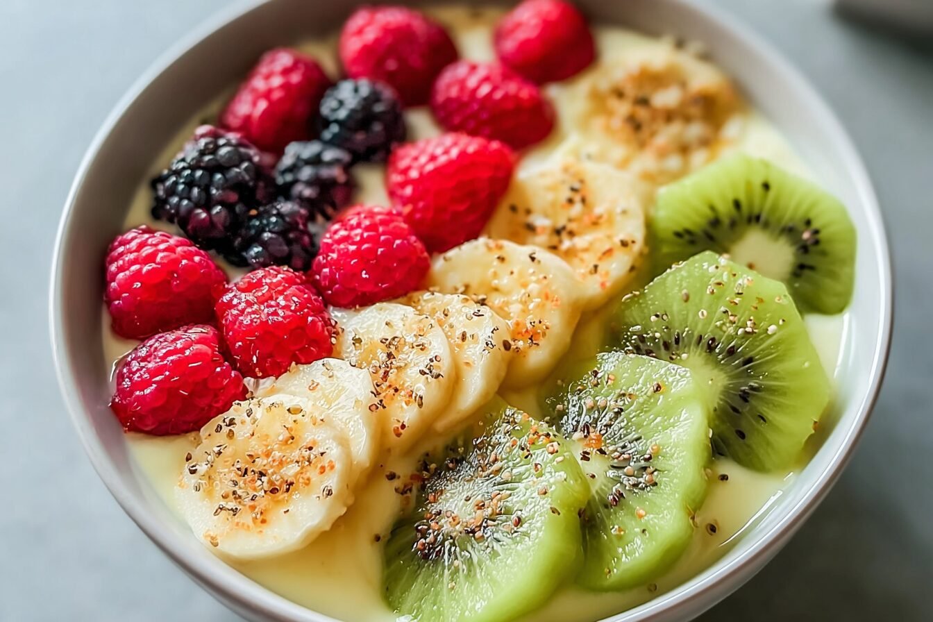 Kiwi Berry Yogurt Bowl