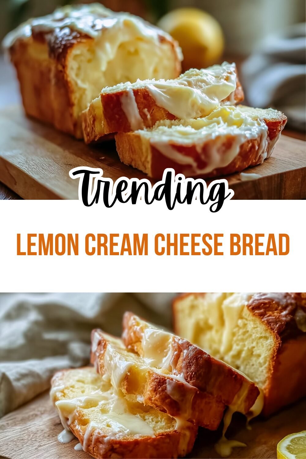 Lemon Cream Cheese Bread
