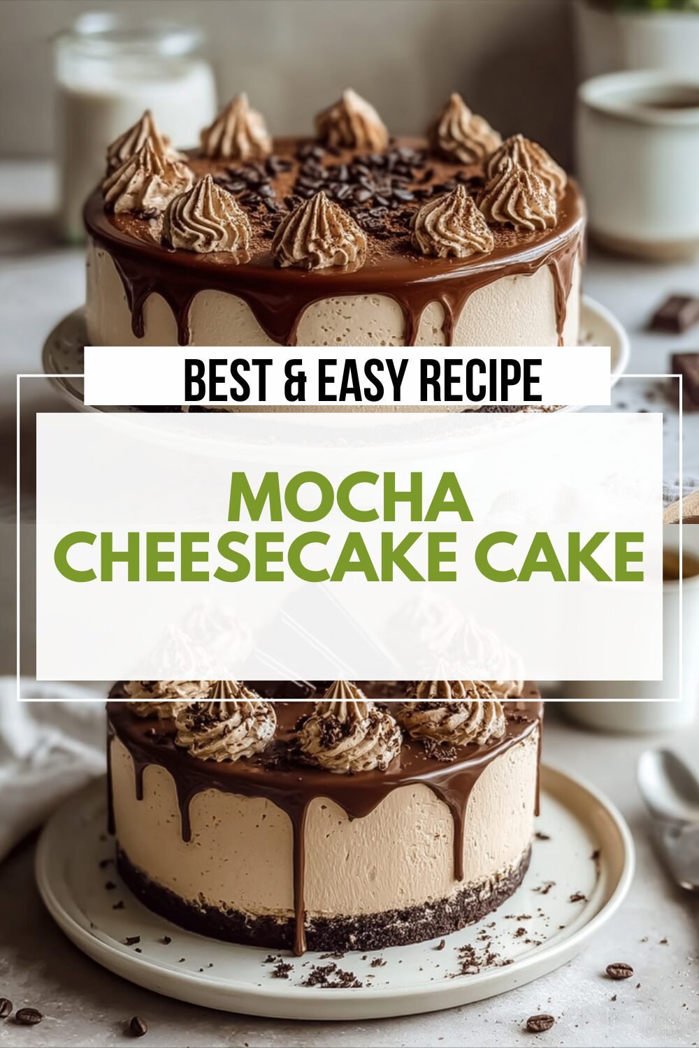 Mocha Cheesecake Cake