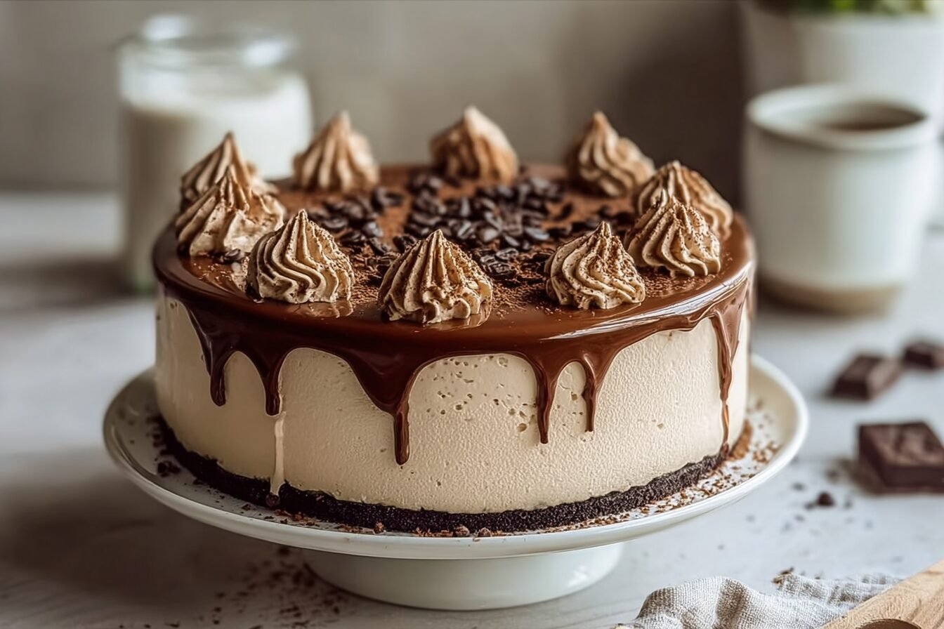 Mocha Cheesecake Cake