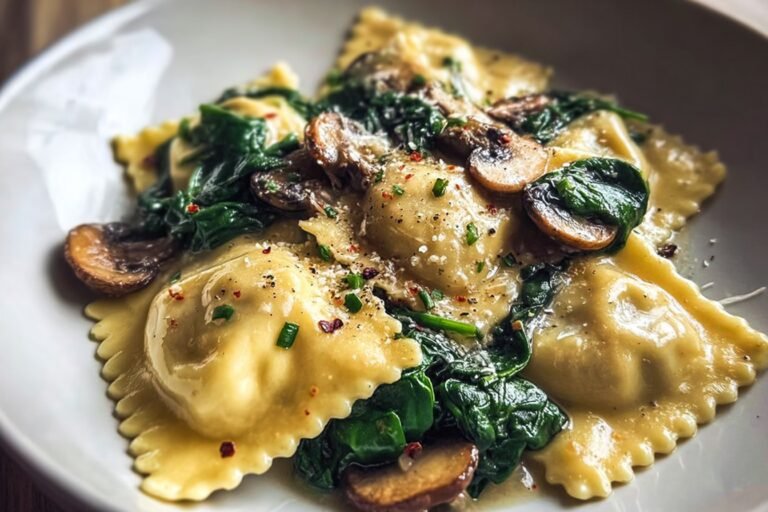Mushroom Ravioli With Spinach 38.Png