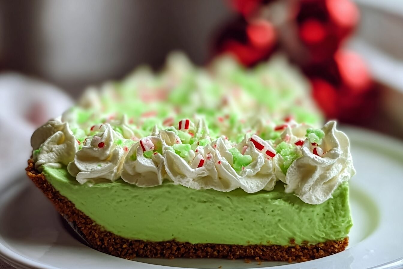 No Bake Grinch Pie