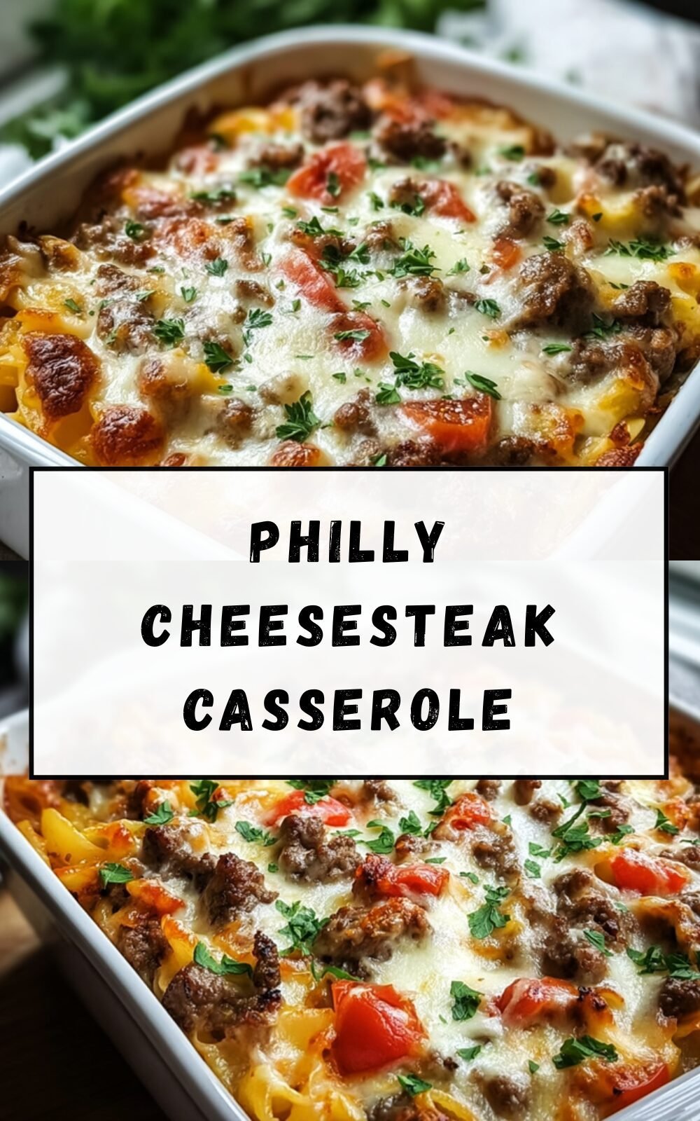 Philly Cheesesteak Casserole