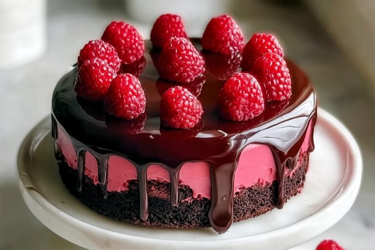 Raspberry Chocolate Ganache Cake 4.Png