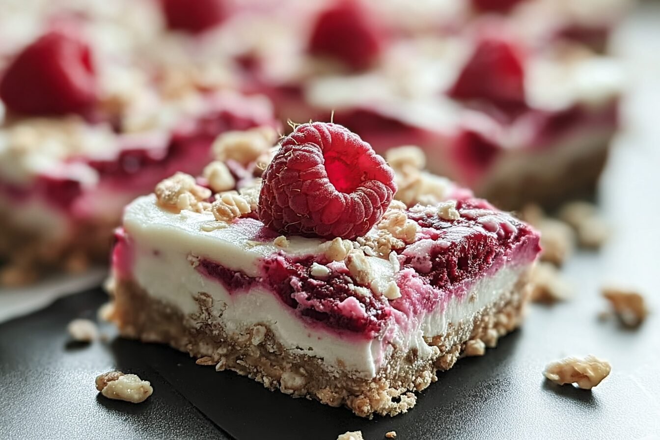 Raspberry Yogurt Bars