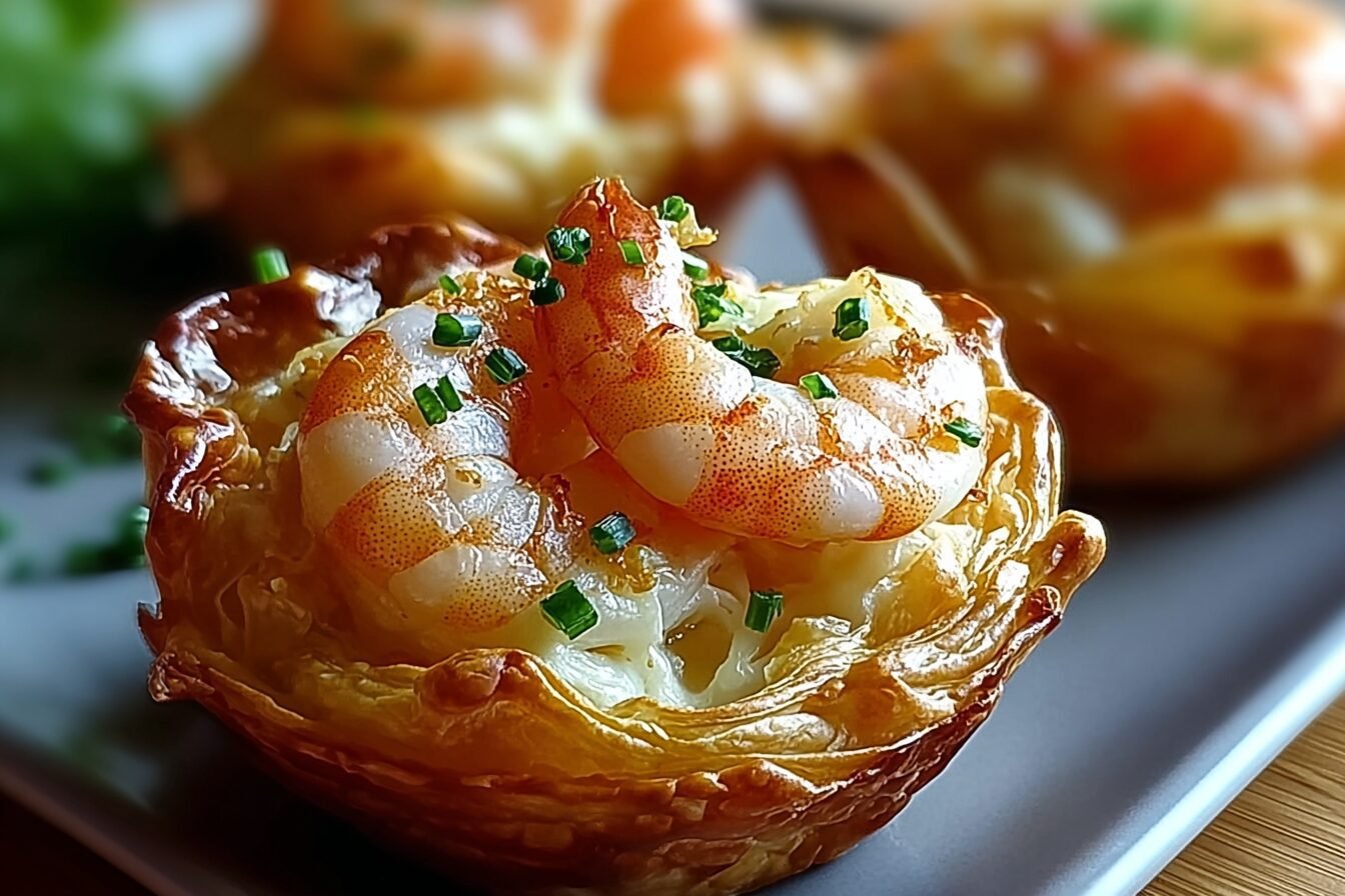 Shrimp And Crab Croissant Bomb Cups