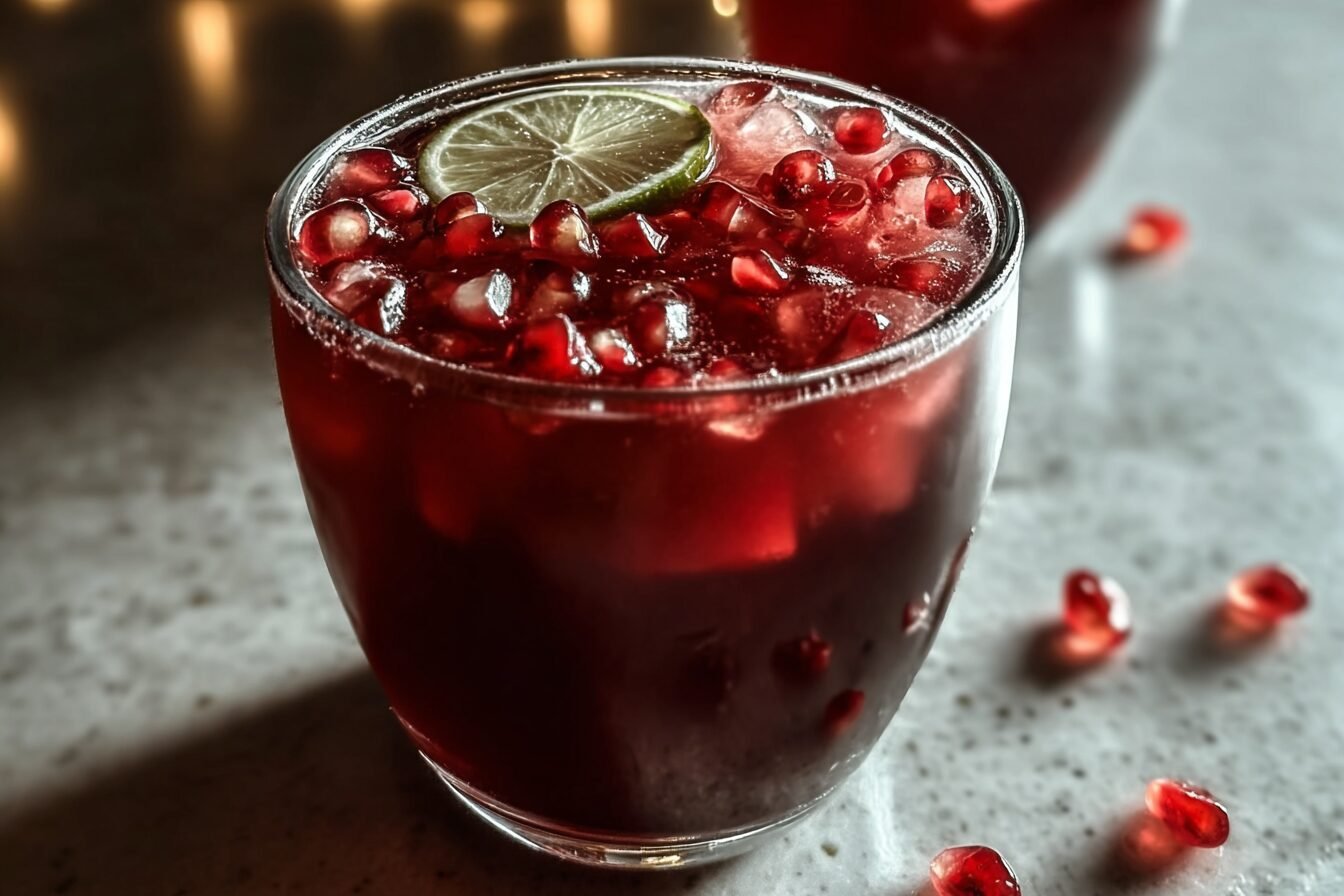 Smoky Black Pomegranate Cocktail