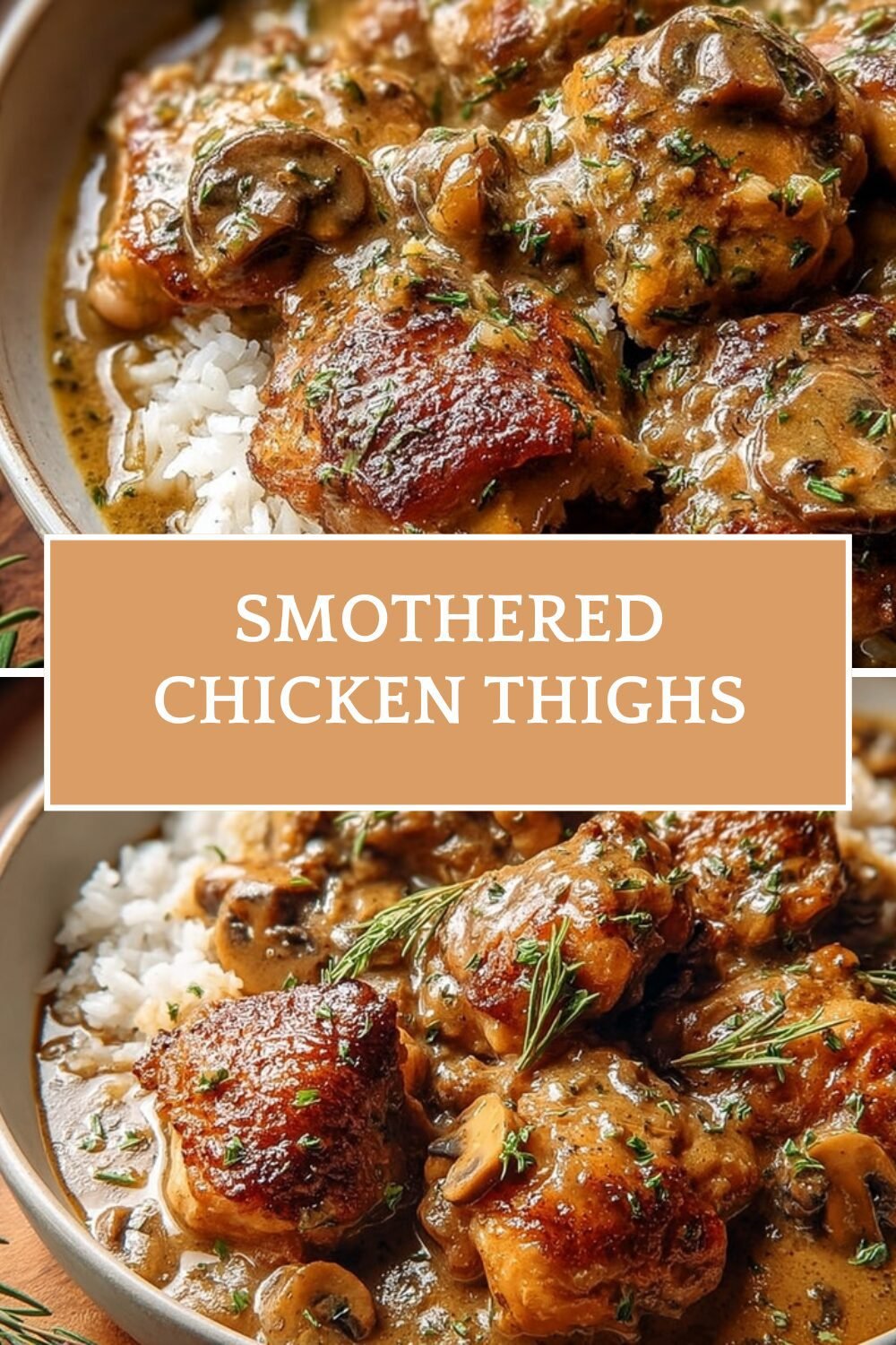 Smothered Chicken Thighs
