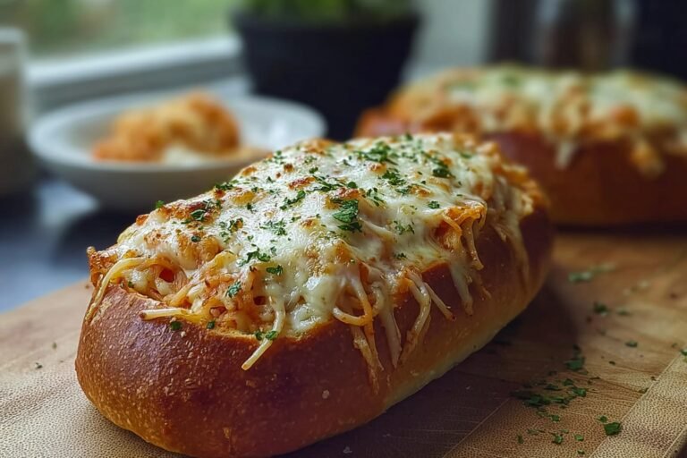 Spaghetti Stuffed Garlic Bread 58.Png