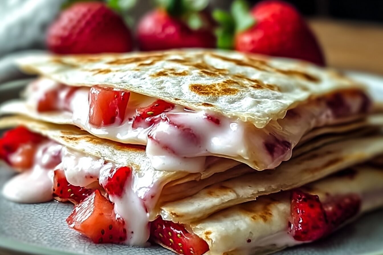 Strawberry Cheesecake Quesadilla