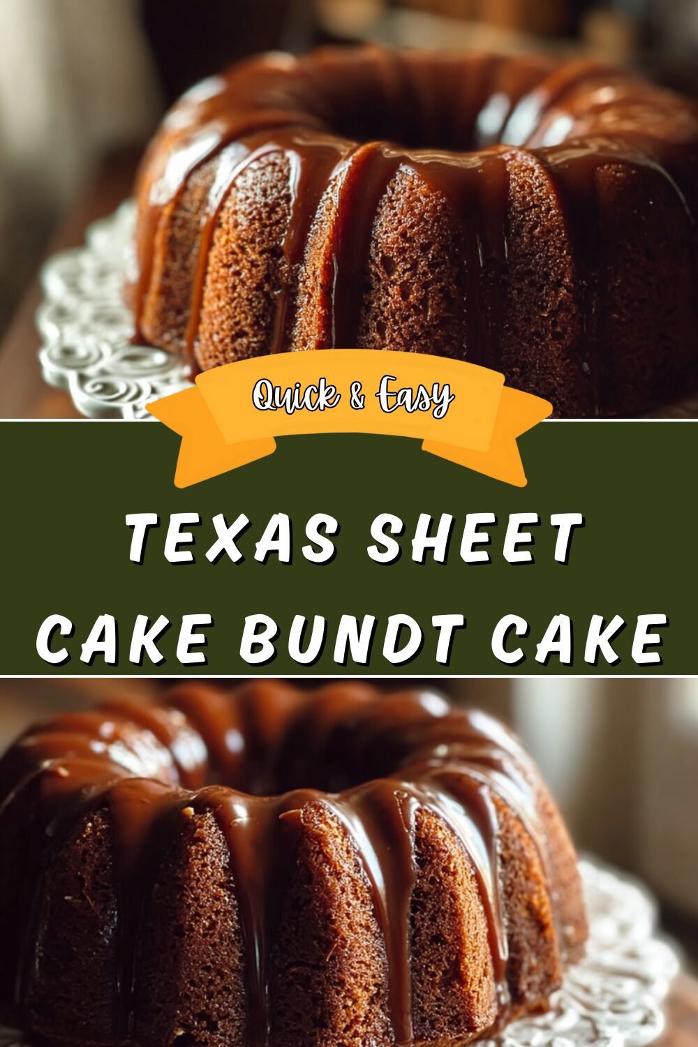 Texas Sheet Cake Bundt Cake