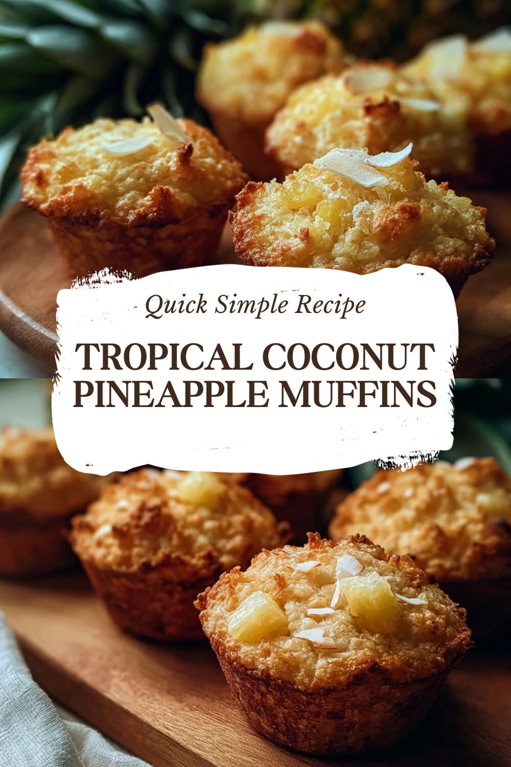 Tropical Coconut Pineapple Muffins