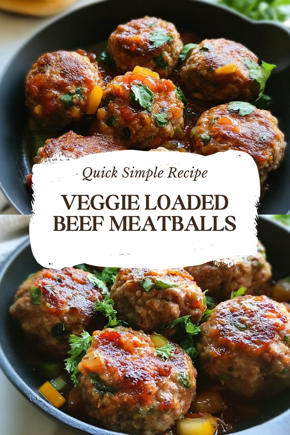 Veggie Loaded Beef Meatballs