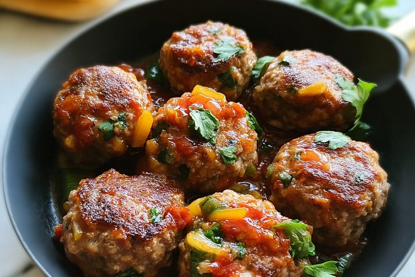 Veggie Loaded Beef Meatballs