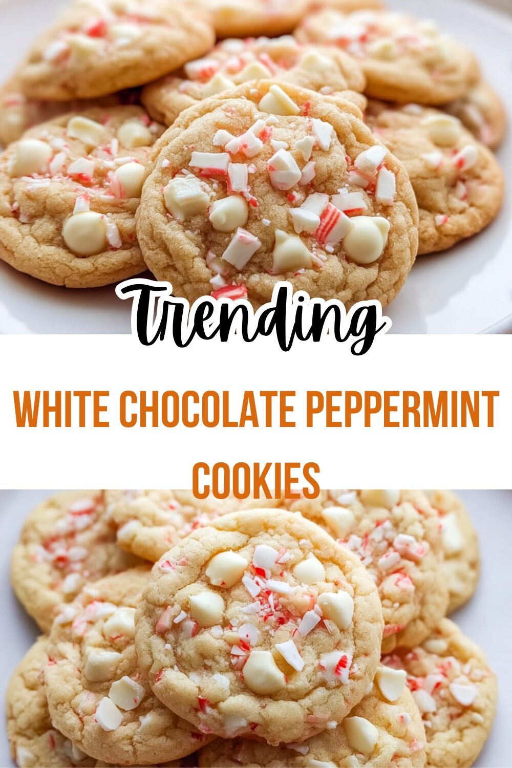 White Chocolate Peppermint Cookies