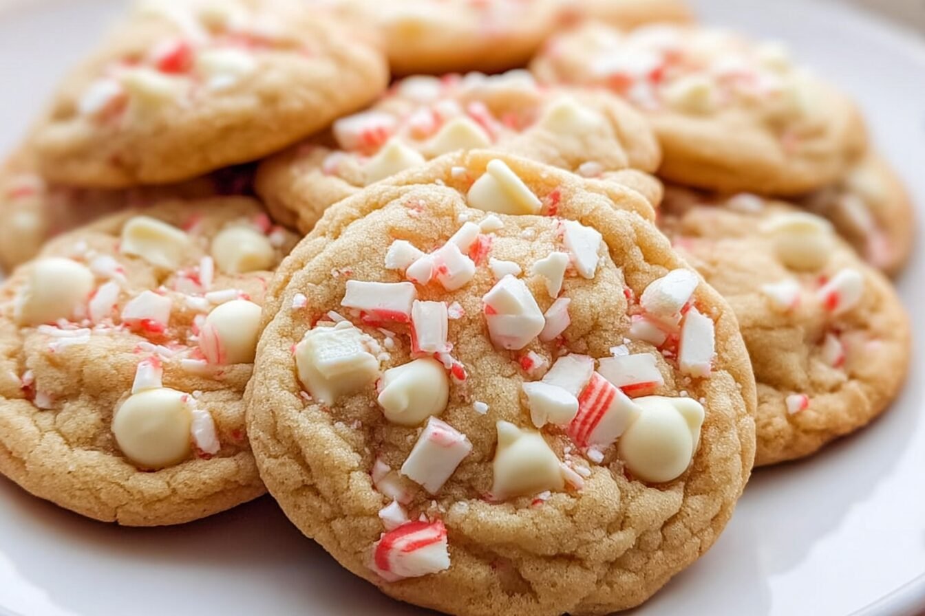 White Chocolate Peppermint Cookies