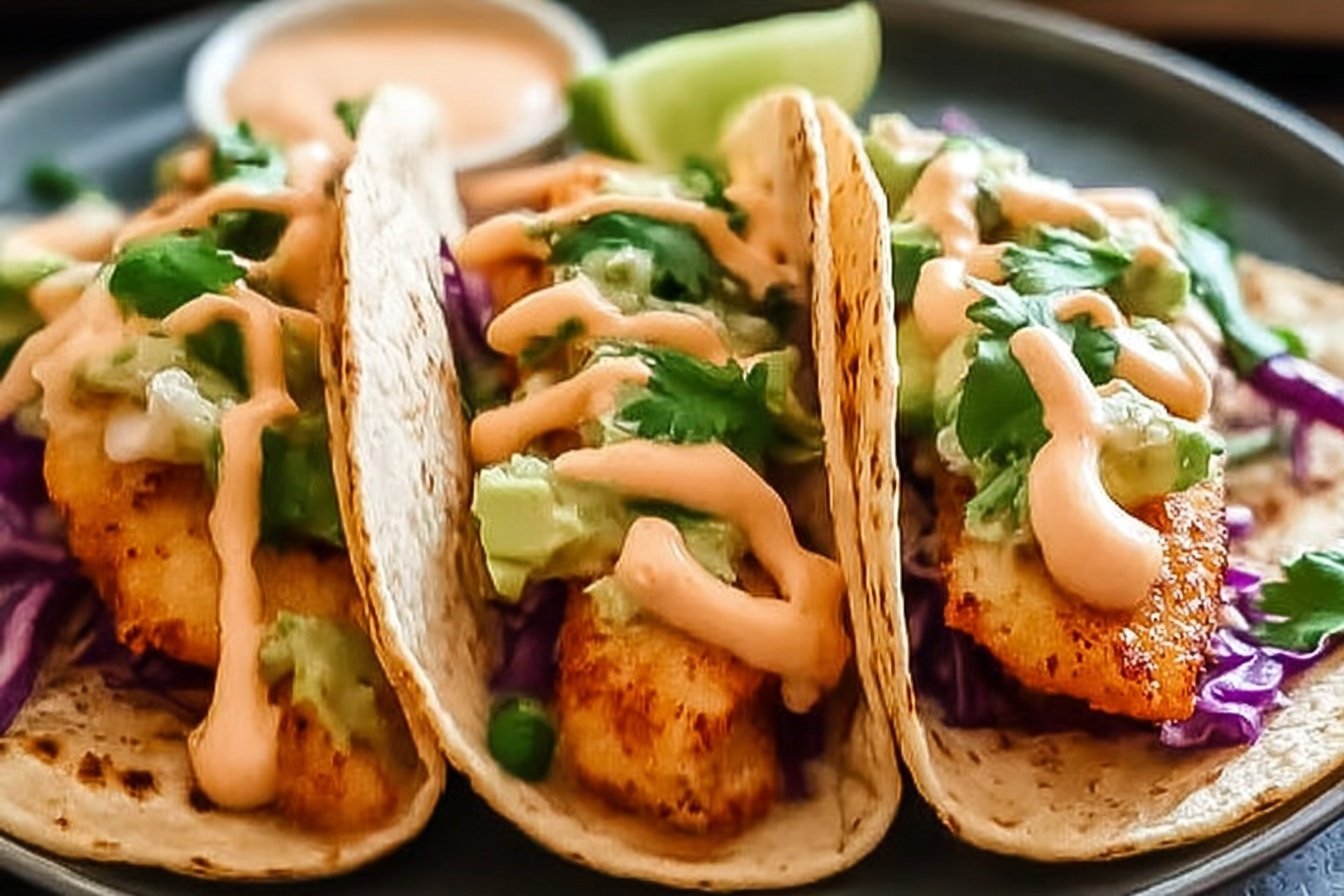 Best Fish Tacos With Amazing Fish Taco Sauce