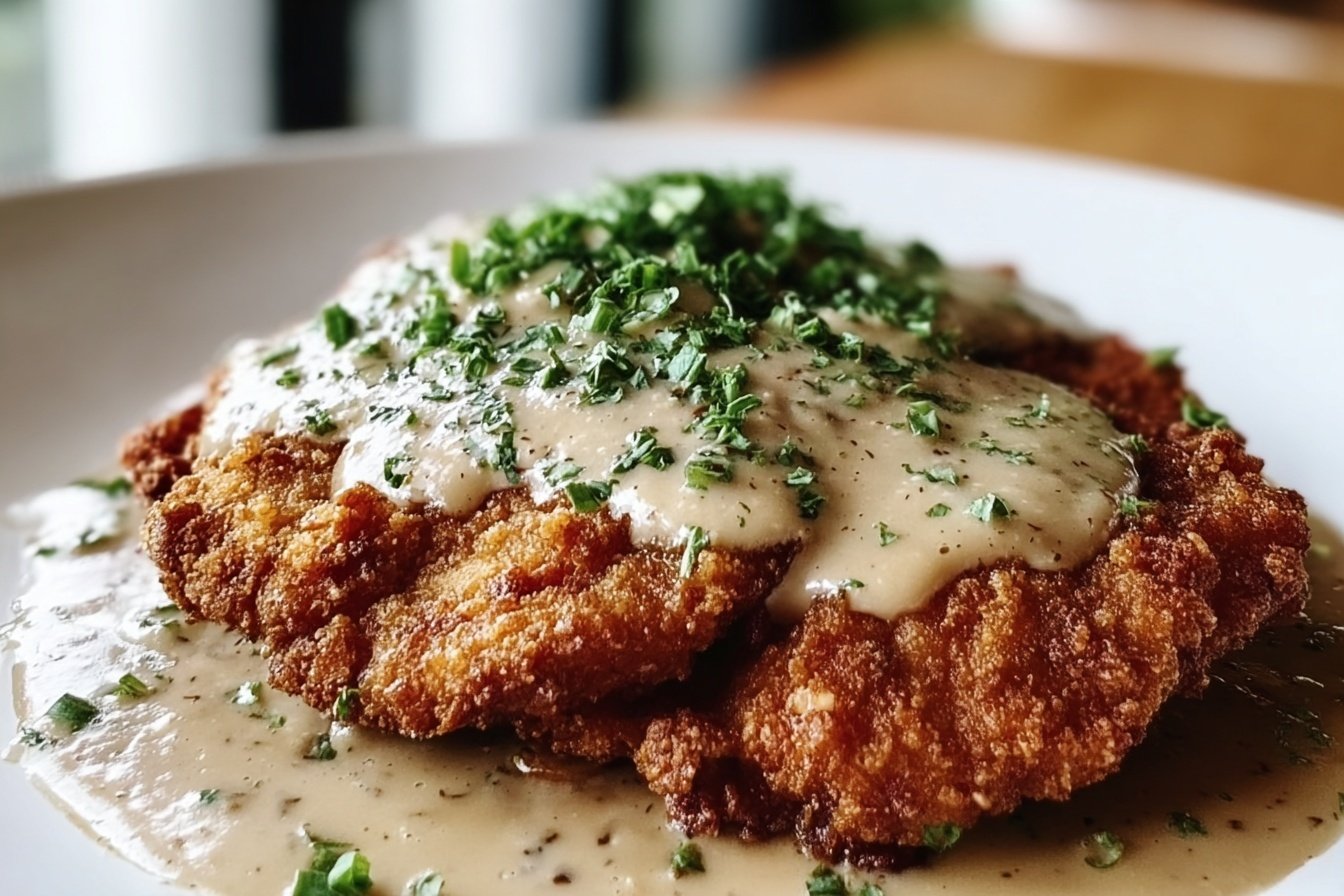 Chicken Fried Steak With Creamy Gravy
