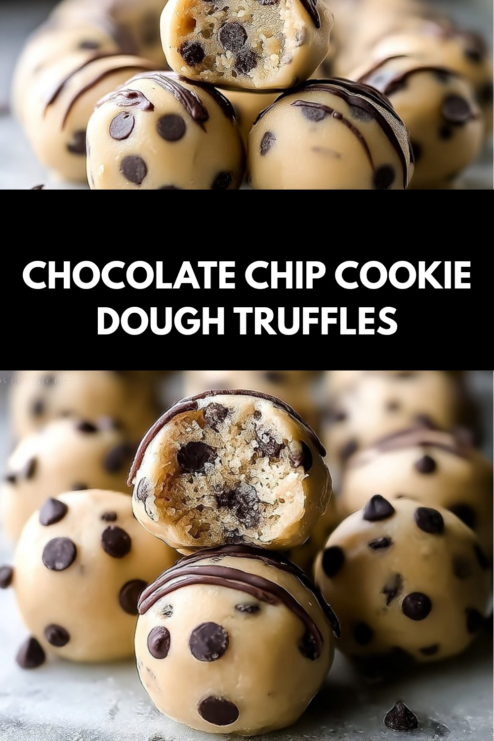 Chocolate Chip Cookie Dough Truffles