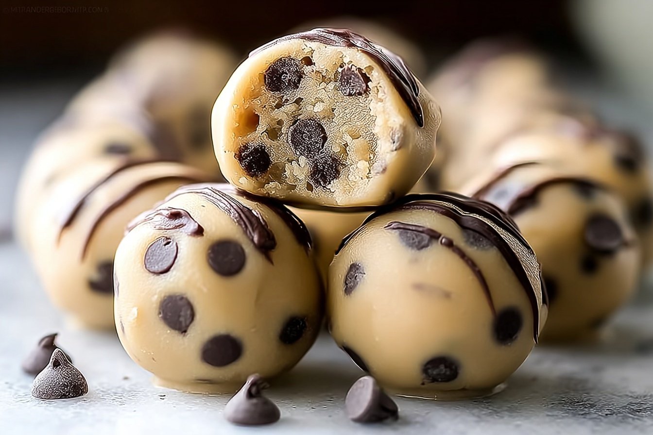 Chocolate Chip Cookie Dough Truffles