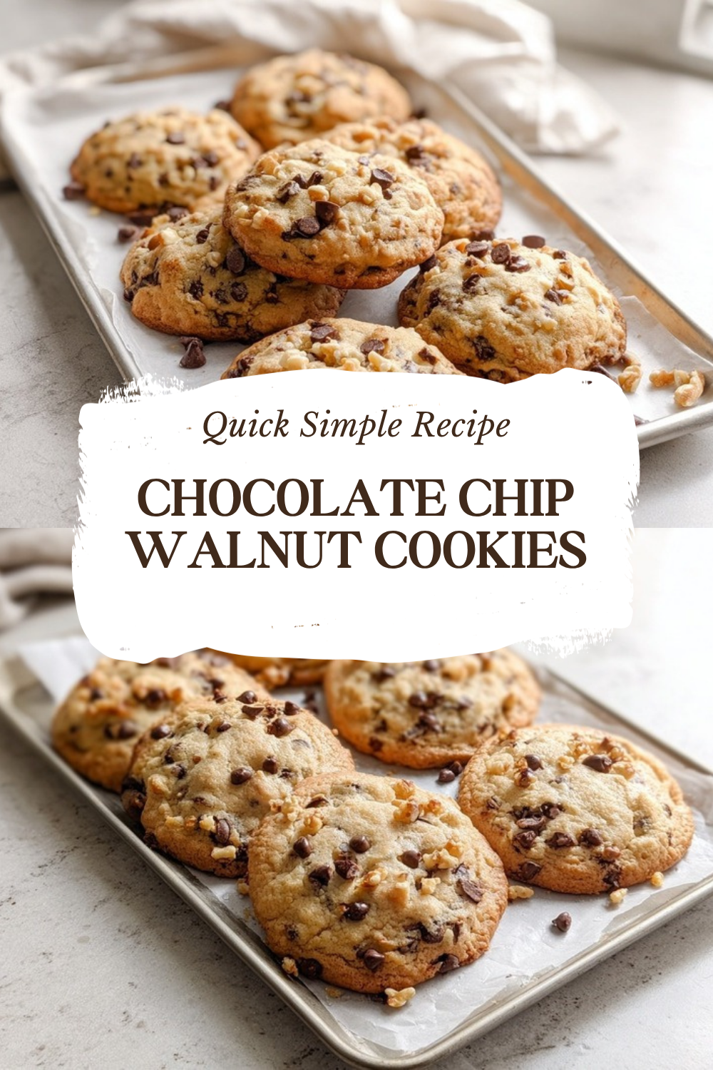 Chocolate Chip Walnut Cookies