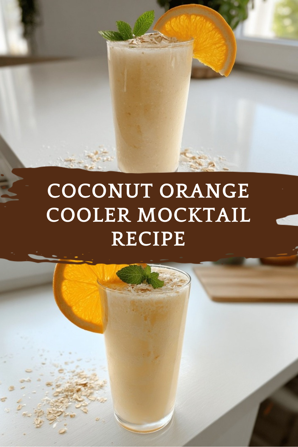 Coconut Orange Cooler Mocktail Recipe