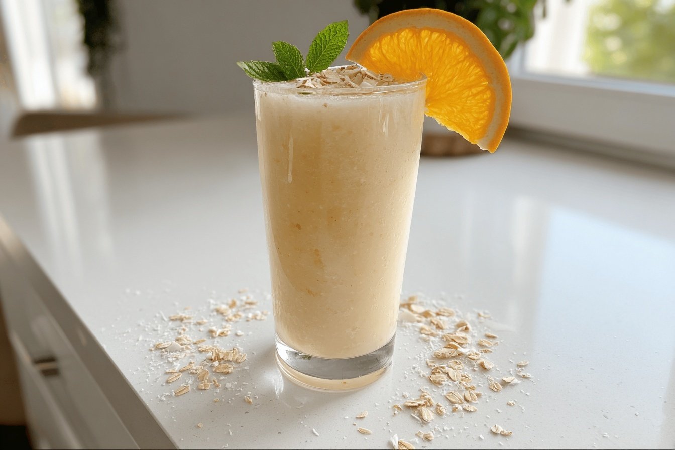 Coconut Orange Cooler Mocktail Recipe