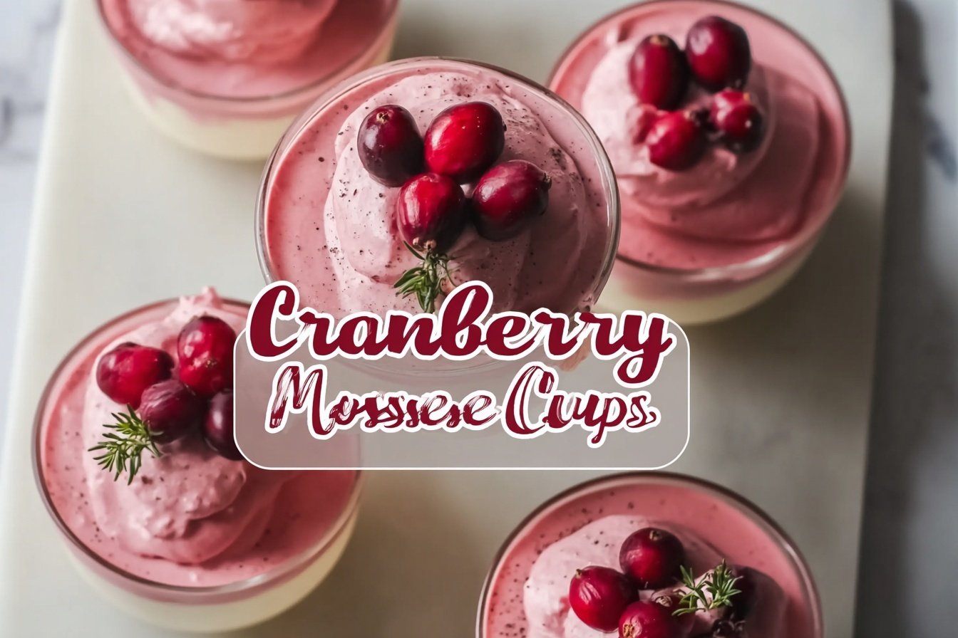 Cranberry Mousse Cups