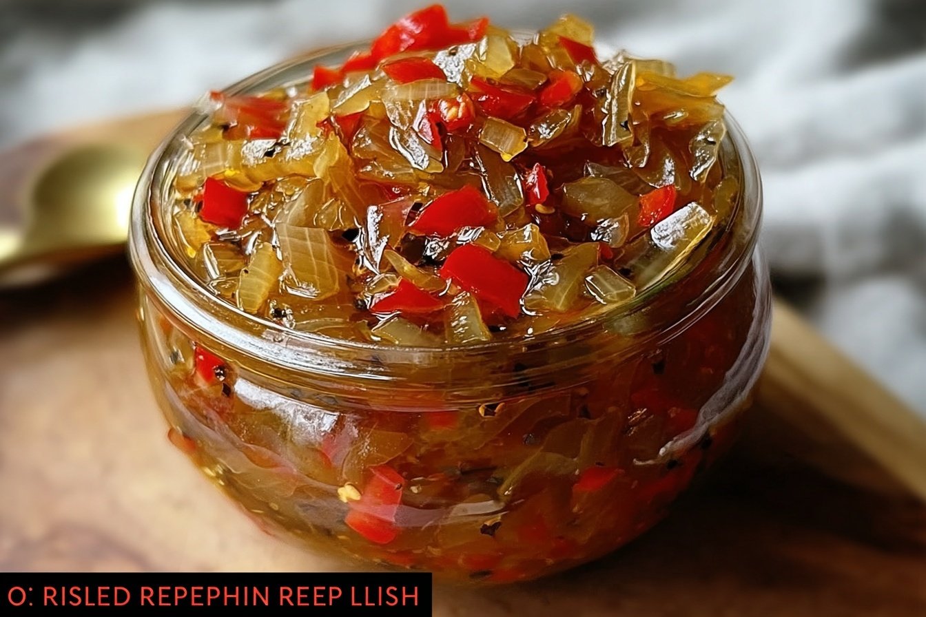Easy Pickled Pepper And Onion Relish Recipe