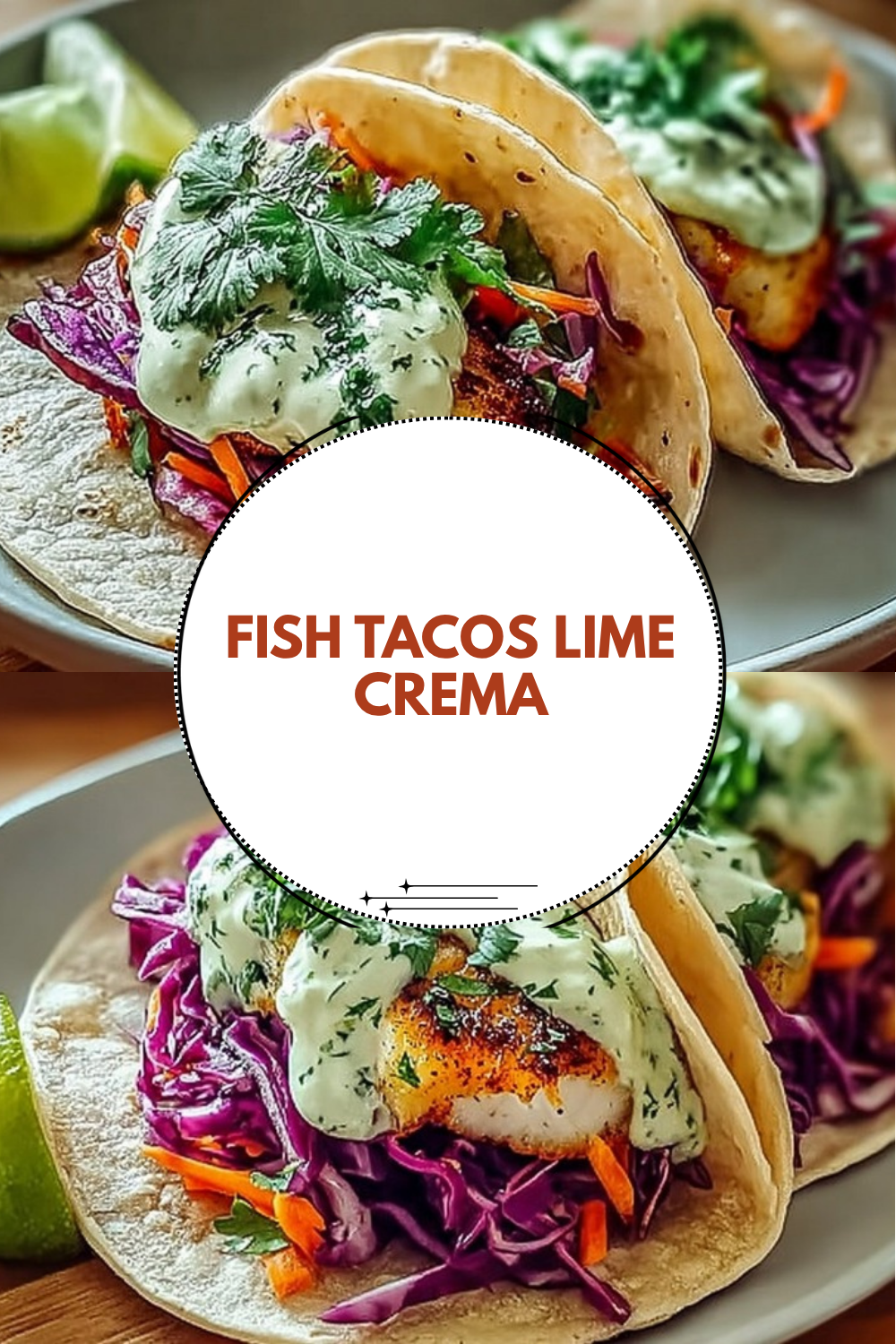Fish Tacos Lime Crema