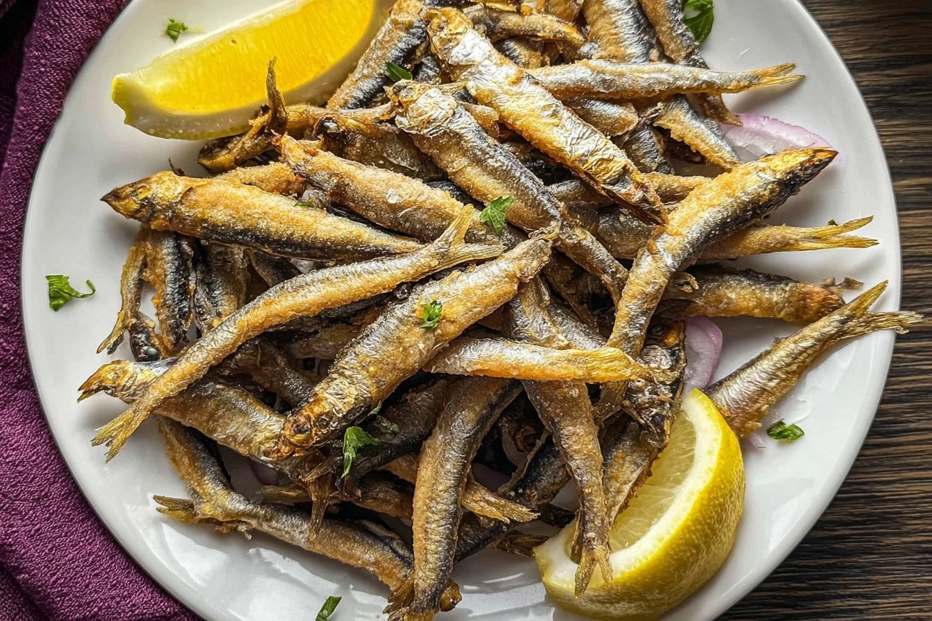 Hamsi Tava Turkish Fried Anchovies