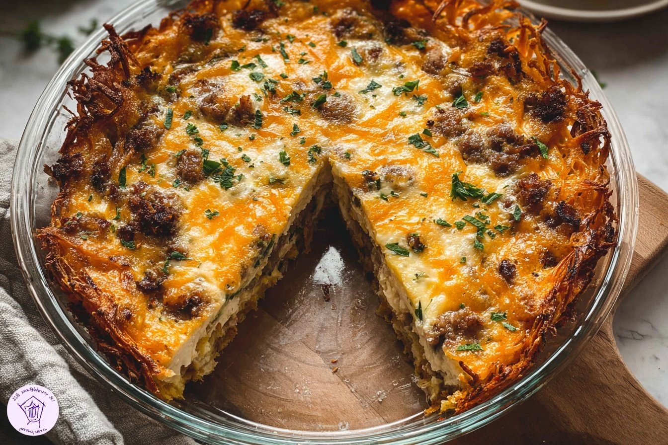 Hash Brown Crusted Quiche Recipe 6 Hash Brown Crusted Quiche