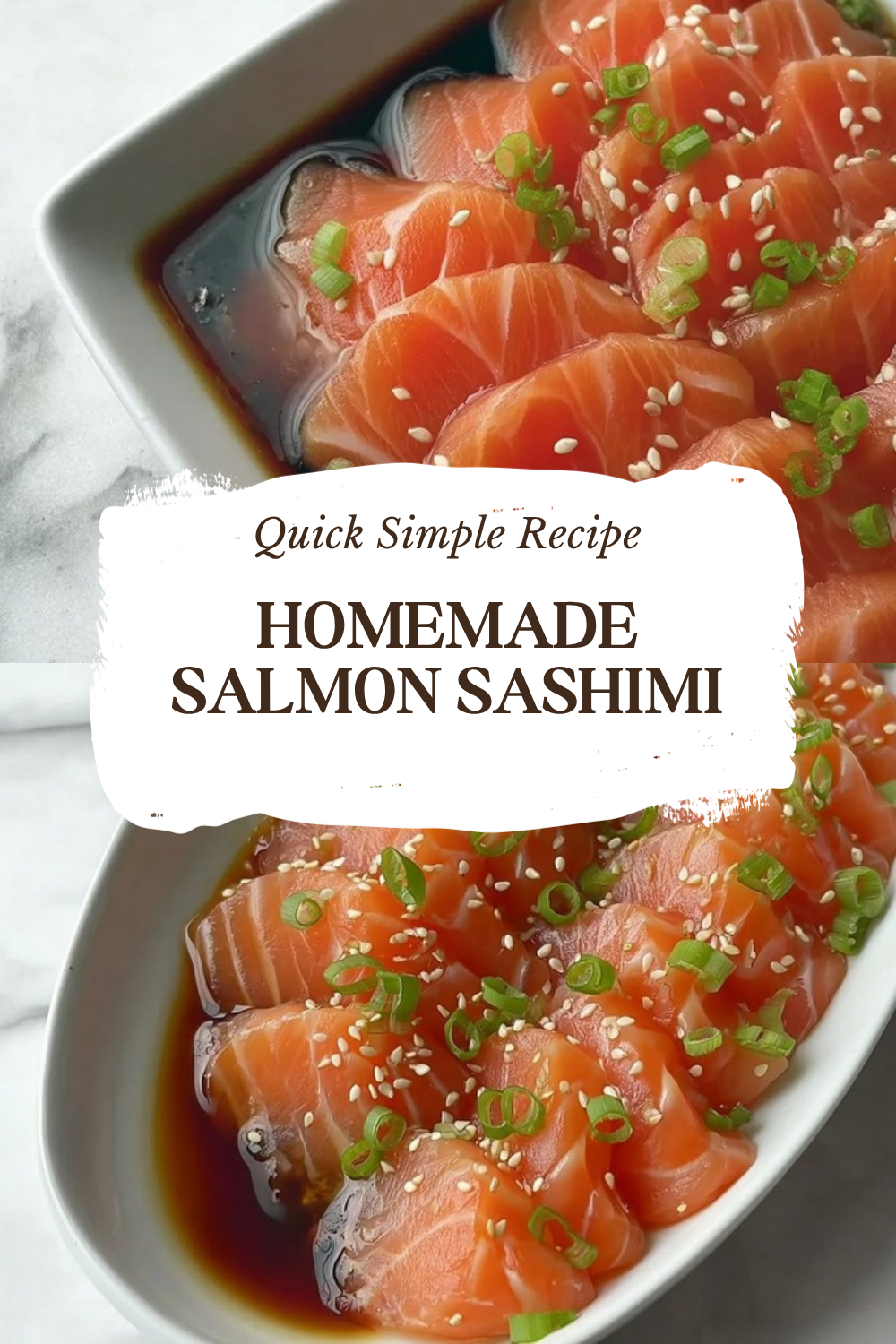 Homemade Salmon Sashimi