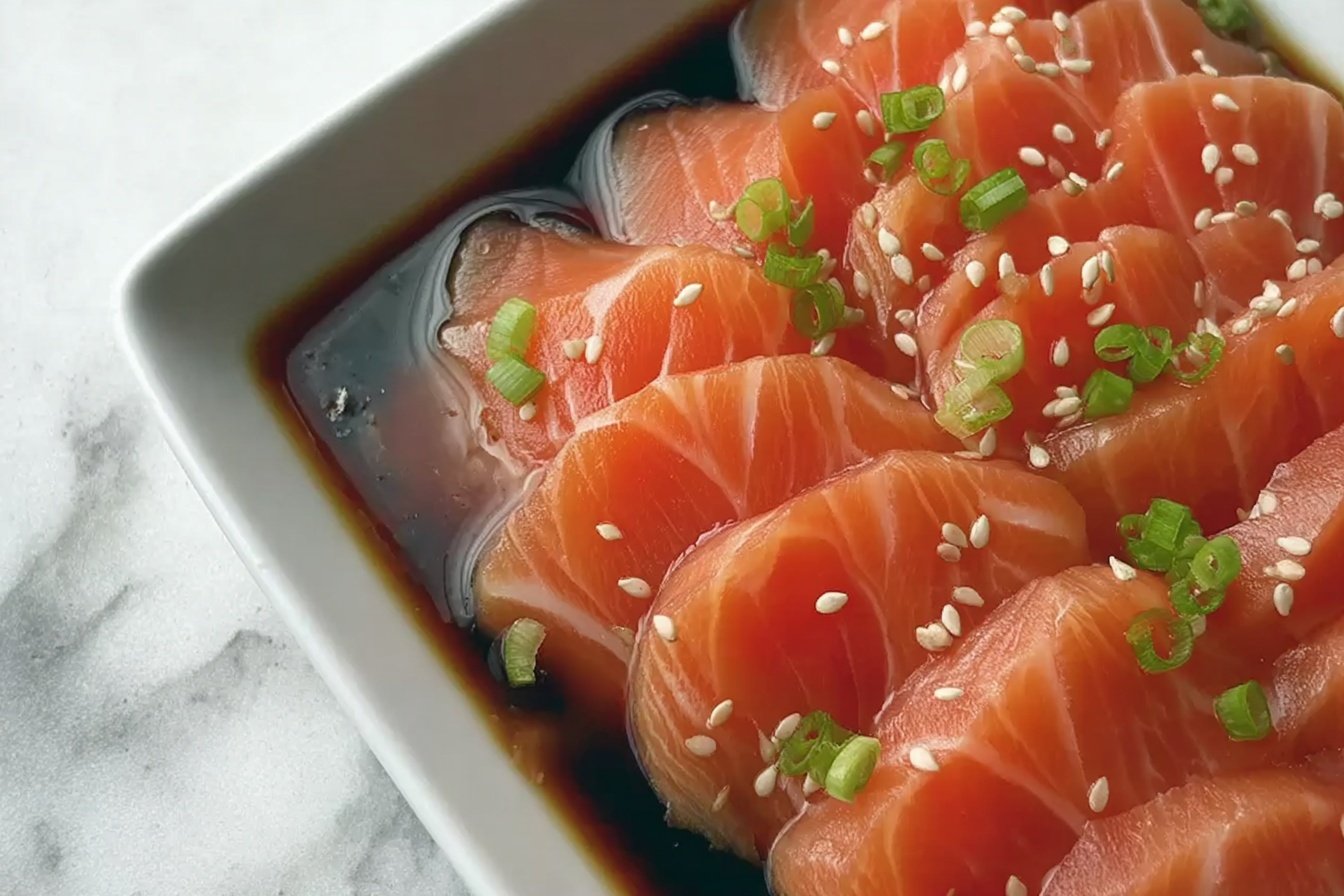 Homemade Salmon Sashimi