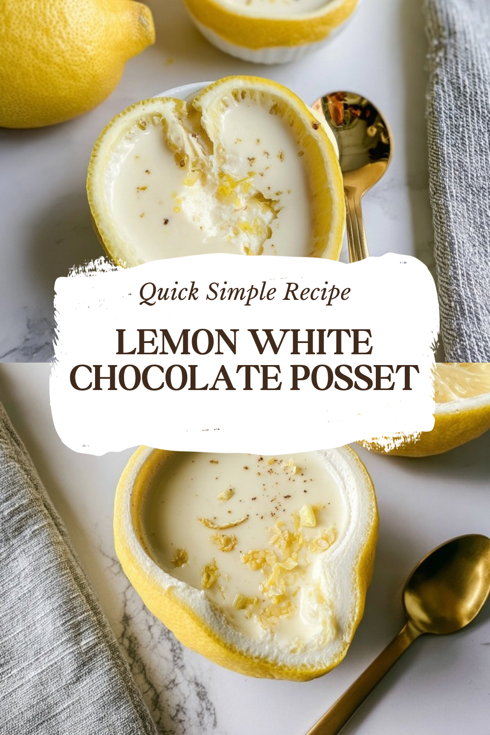 Lemon White Chocolate Posset