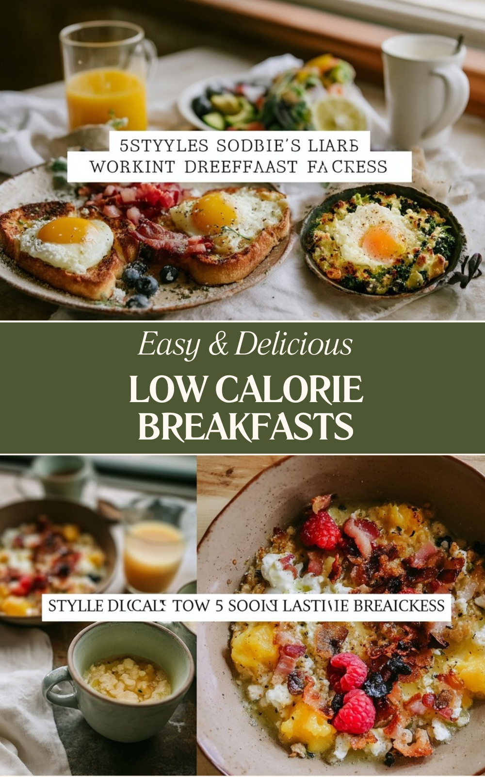 Low Calorie Breakfasts