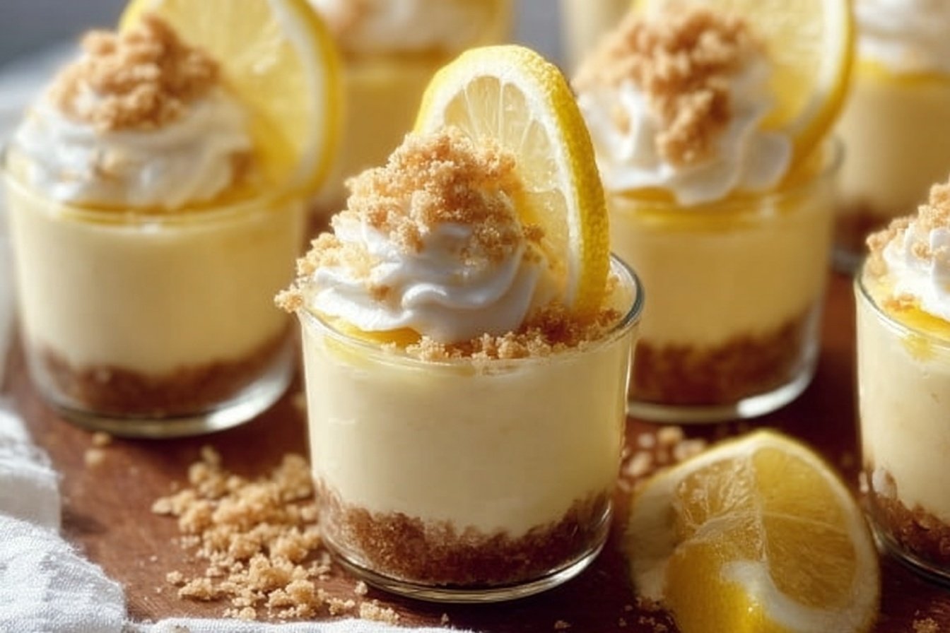 Mini Lemon Cheesecake Cups Recipe