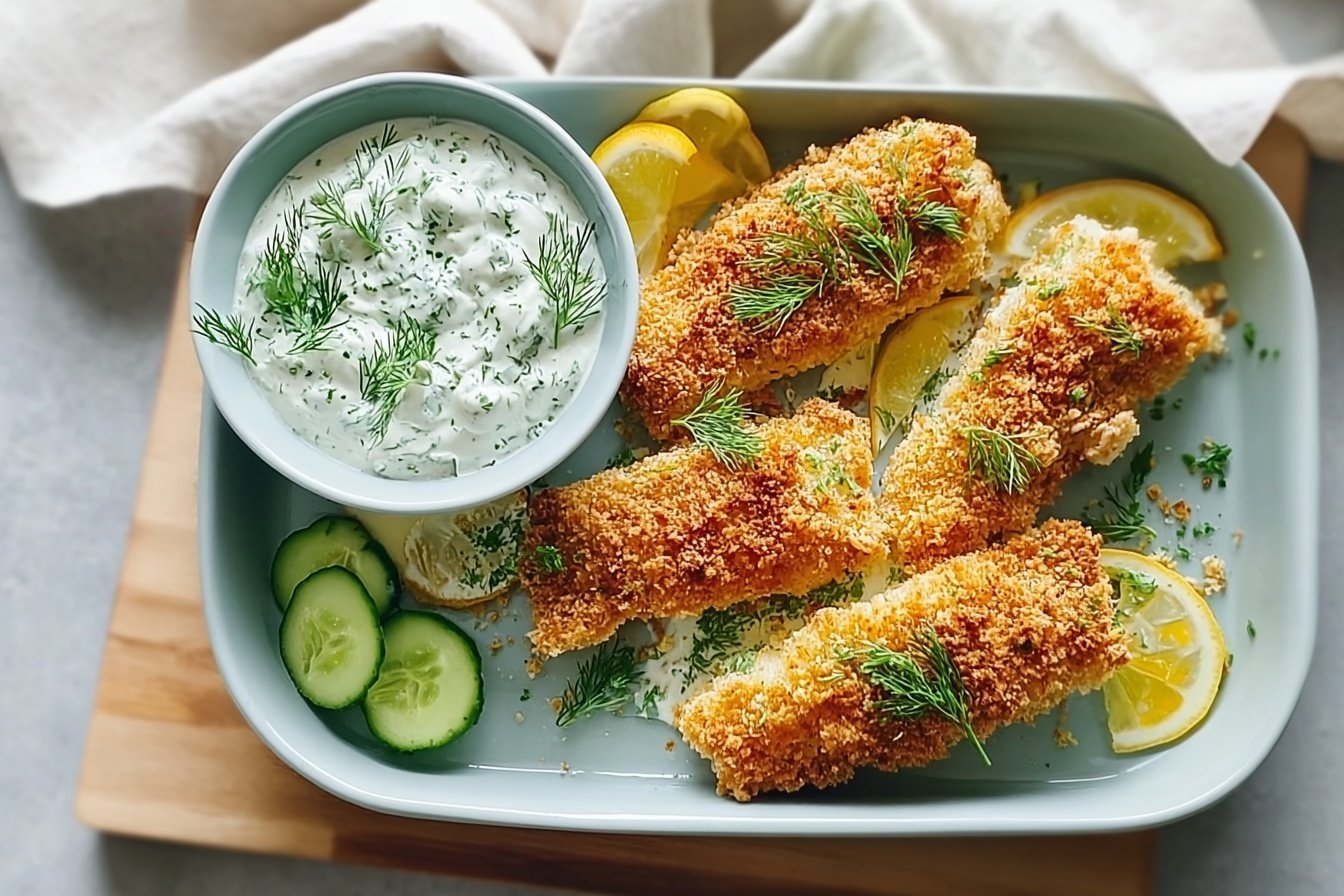 Oven Baked Crumbed Fish