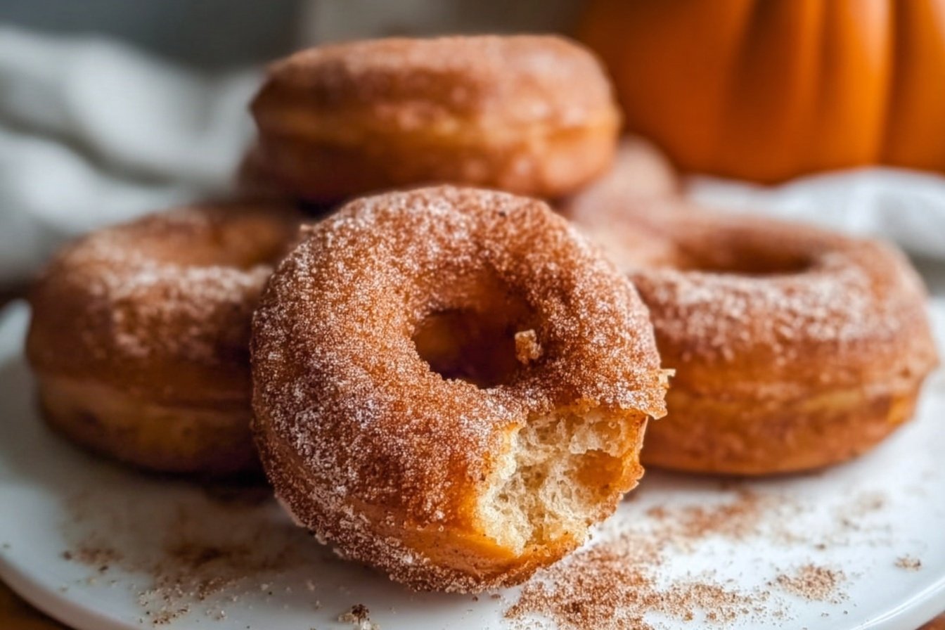 Pumpkin Spice Biscuit Donuts
