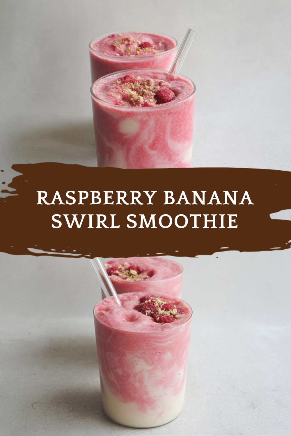 Raspberry Banana Swirl Smoothie
