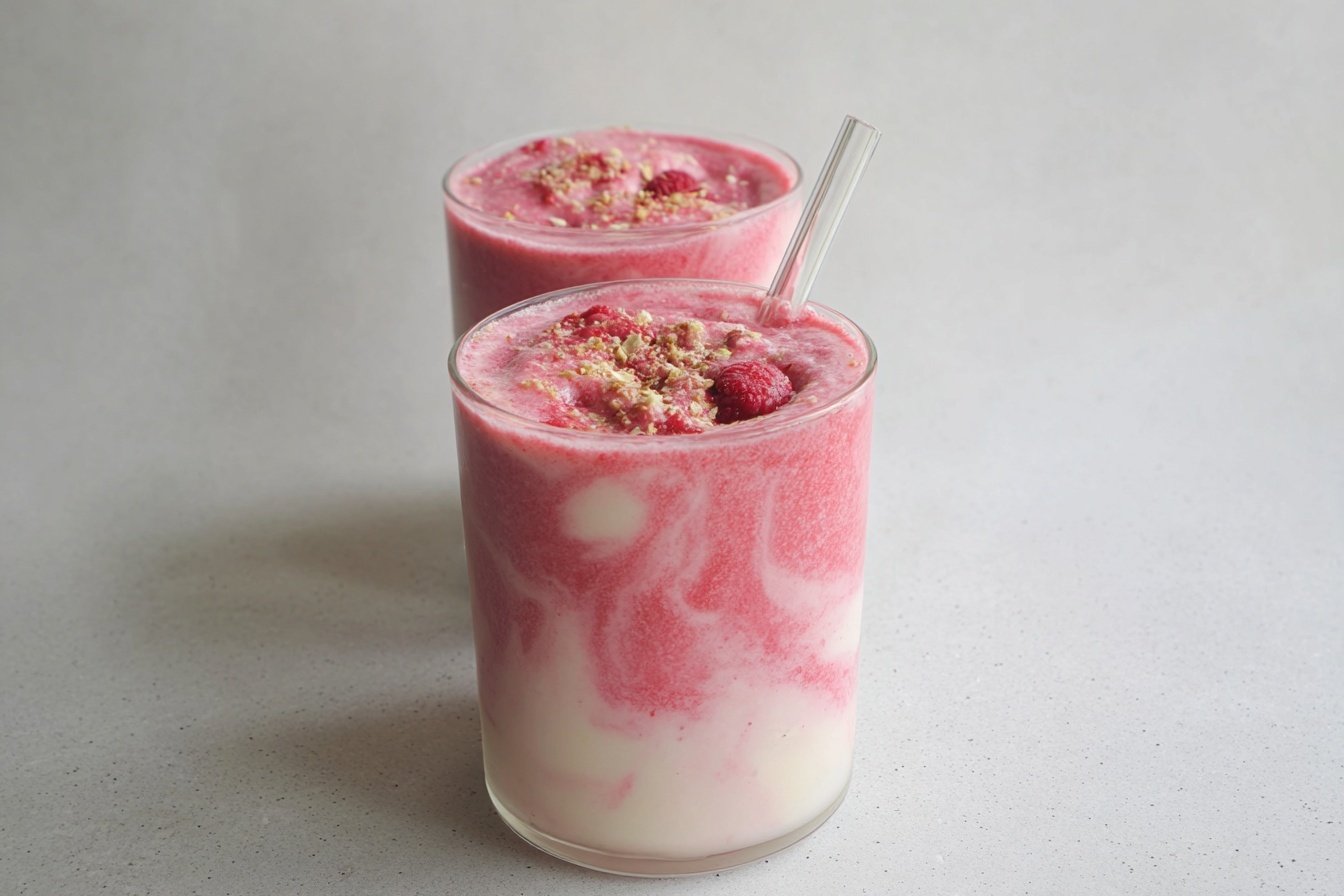 Raspberry Banana Swirl Smoothie