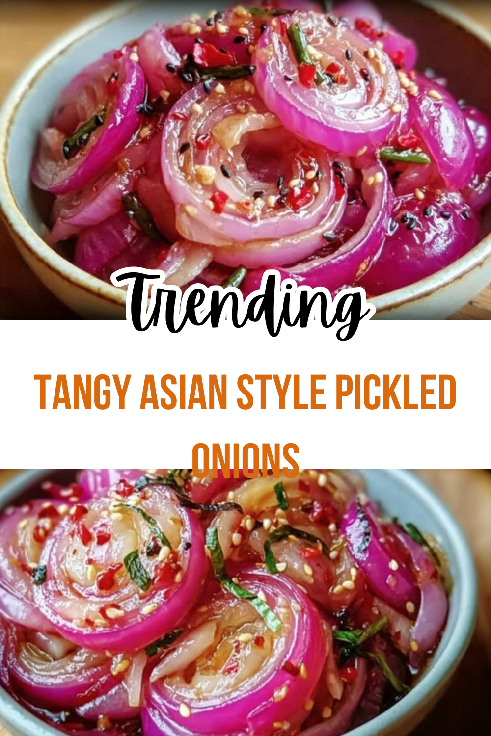 Tangy Asian Style Pickled Onions