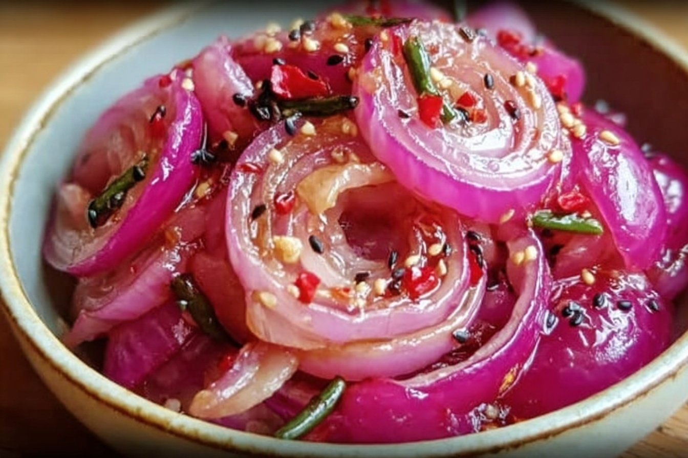 Tangy Asian Style Pickled Onions