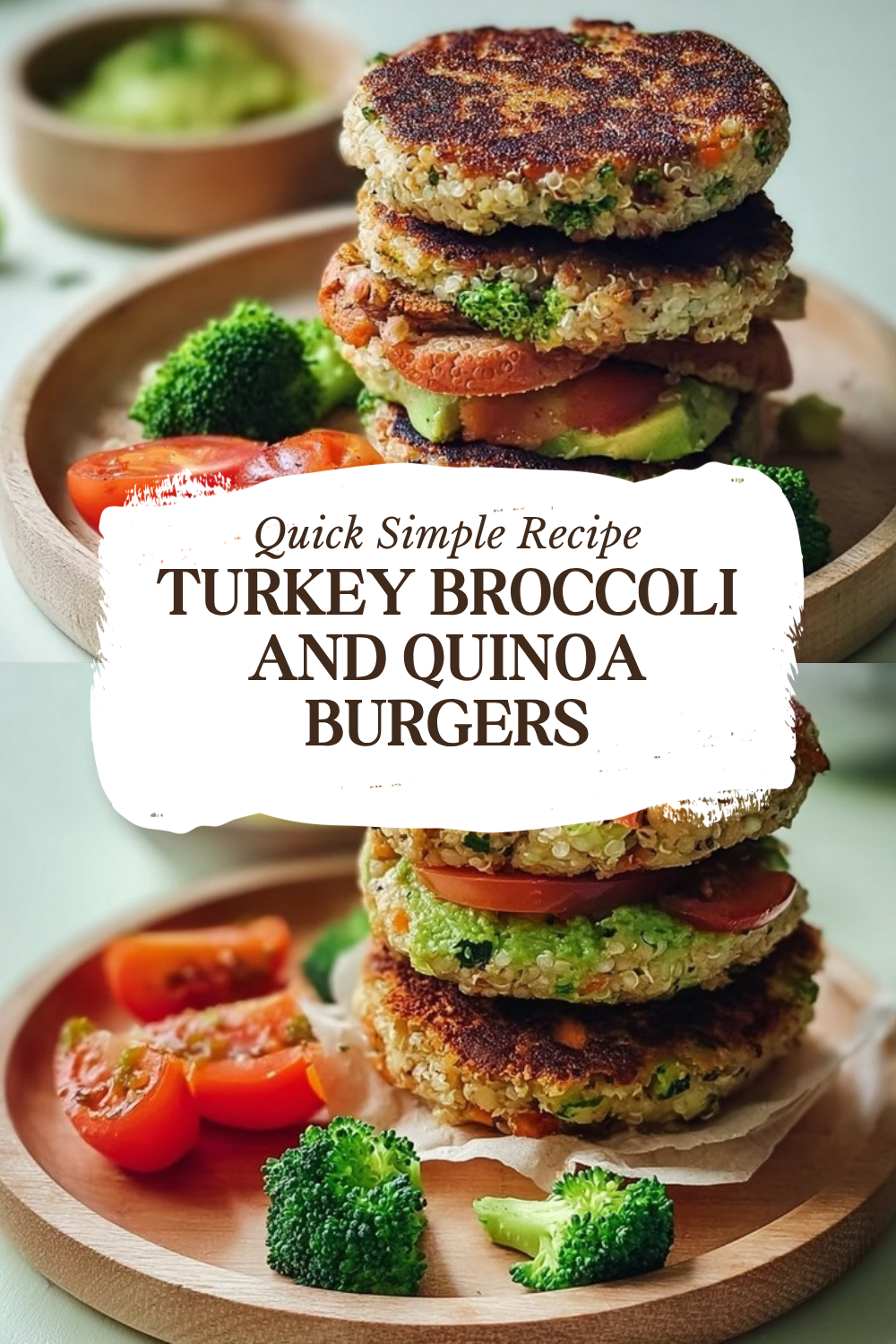 Turkey Broccoli And Quinoa Burgers