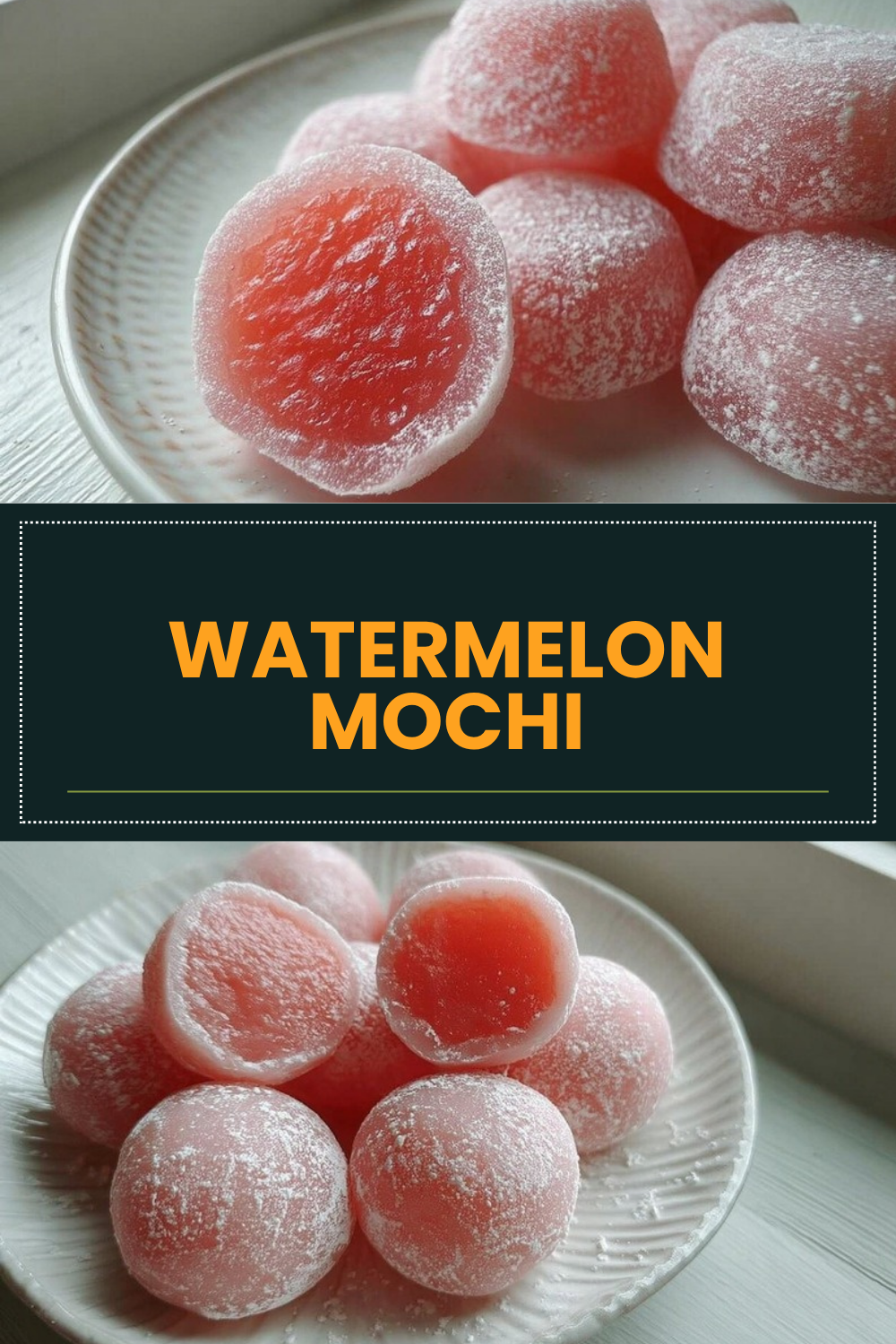 Watermelon Mochi