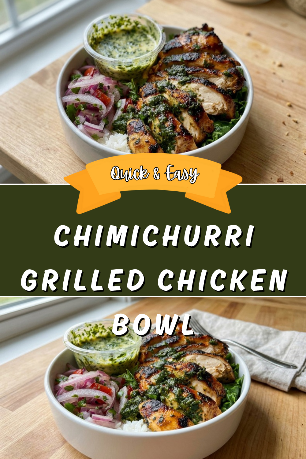 Chimichurri Chicken Breast Bowl Recipe 7 Chimichurri Grilled Chicken Bowl